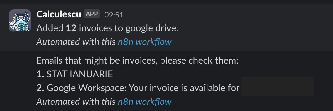 adriancomanro's tweet photo. Just played around with n8n, and it’s awesome! Finally automated a workflow I’ve wanted for ages—scanning my emails, finding invoices, uploading them to Drive, and messaging me on Slack. Easy-peasy flow. https://t.co/pEcerS71HY