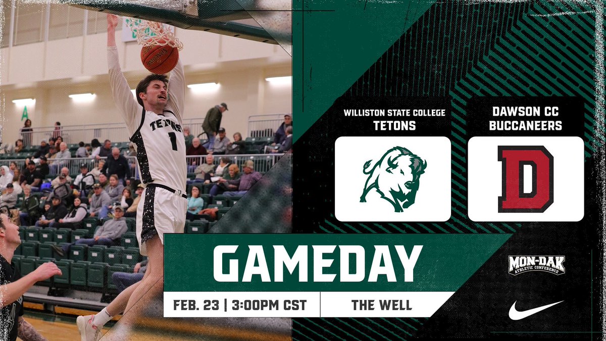 It’s GAMEDAY &amp; Sophomore Day inside The Well!

McVay Elementary School Day
Sponsor: Bubba’s Bubbles

🆚 - Dawson Community College
⌛ - 1:00 &amp; 3:00pm CST
🏟️ - The Well
📍 - Williston, ND
📹 - youtube.com/@willistonstat…