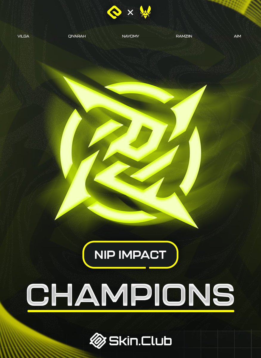 ELITE CS (@elitecs_fe) on Twitter photo Our first champions are known 🏆
Congratulations to <a href="/NIP/">Ninjas In Pyjamas</a> Impact ! 🇪🇺
Big thanks to all the team who participated ang gave everything they had for this first edition of ELITE x <a href="/TeamVitalityCS/">Team Vitality CS</a> with <a href="/skinclubmedia/">SKIN.CLUB</a> 🔥
Supported by <a href="/skinclubmedia/">SKIN.CLUB</a> Our first champions are known 🏆
Congratulations to <a href="/NIP/">Ninjas In Pyjamas</a> Impact ! 🇪🇺
Big thanks to all the team who participated ang gave everything they had for this first edition of ELITE x <a href="/TeamVitalityCS/">Team Vitality CS</a> with <a href="/skinclubmedia/">SKIN.CLUB</a> 🔥
Supported by <a href="/skinclubmedia/">SKIN.CLUB</a>