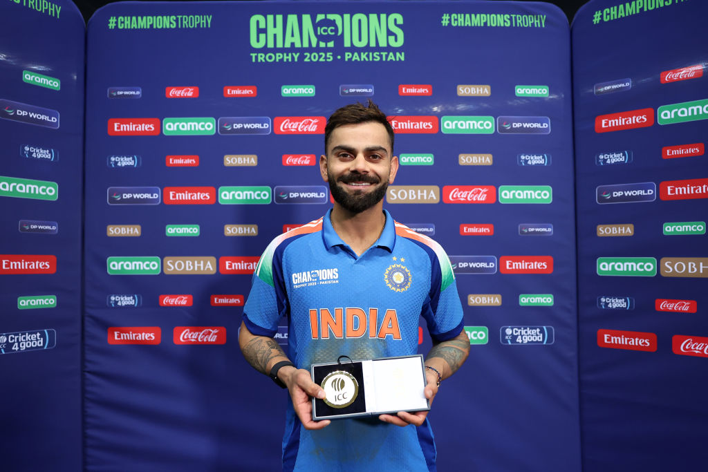 🏅2012 T20 World Cup

🏅2015 ODI World Cup

🏅2016 T20 World Cup

🏅2022 T20 World Cup

🏅2025 Champions Trophy

Virat Kohli has been named Man of the Match 5 times vs Pakistan in ICC tournaments.