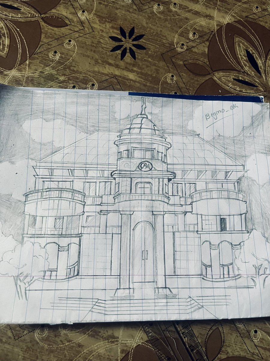 Bigmo_eth's tweet image. I did something for the @move_mansions art contest
A hand drawn art with just a pencil, ruler and eraser nothing else (no prompt to copy from) I hope you like 🫶🫶