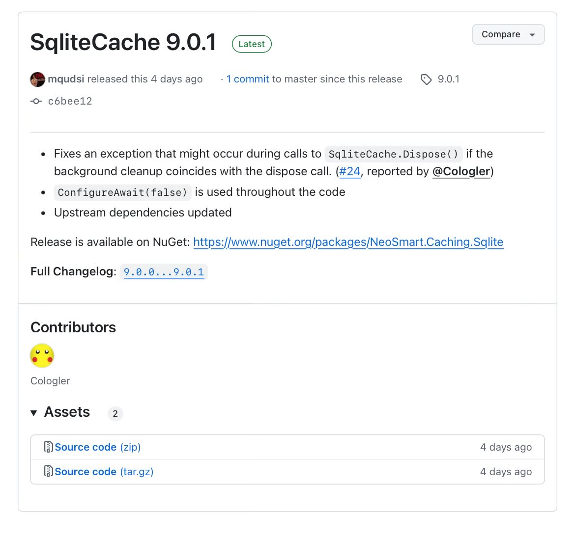 mqudsi's tweet image. I released an update of our open source SQLite caching middleware for .NET and ASP .NET Core 9 #nuget #csharp