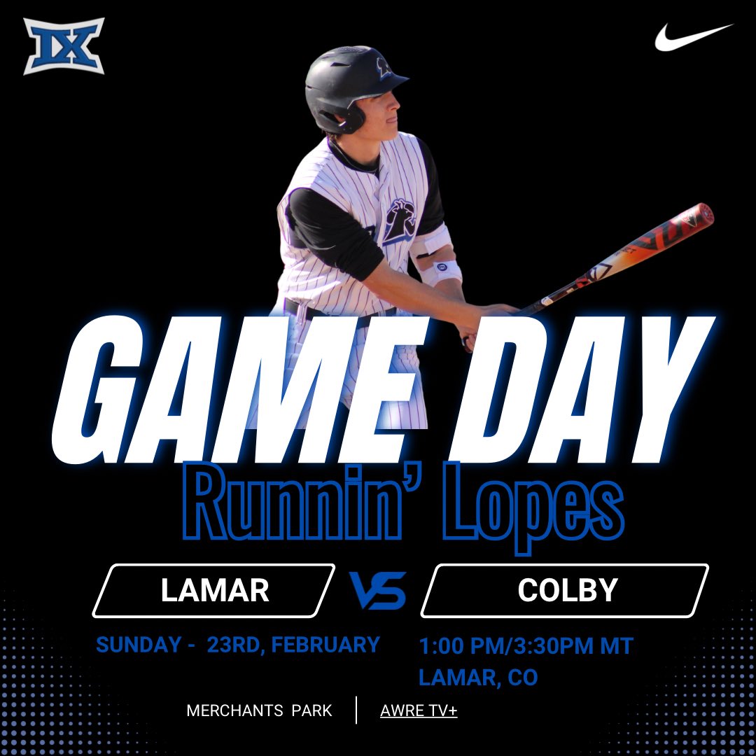 Week 4️⃣

🆚 <a href="/ColbyTrojanBSB/">Colby Trojan Baseball</a> 
📍 Lamar, CO
⏰ 1:00pm/3:30pm MT
📺 <a href="/AWRE_Sports/">AWRE_Sports</a> 

#golopes