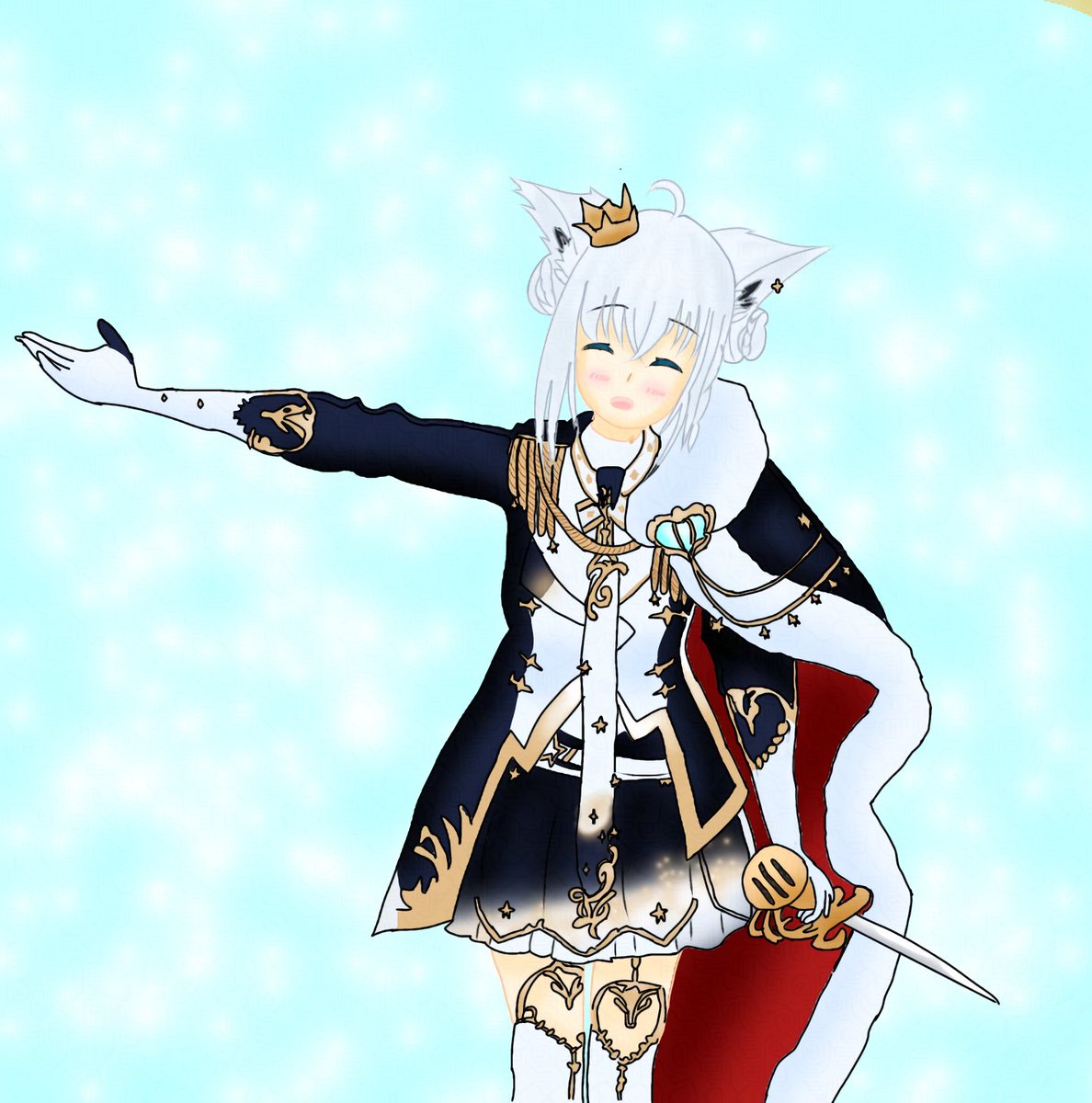 Mos_amosamain's tweet photo. ようこそフブキングダム✨
キング衣装最高にかわいい!
#絵フブキ
#DearFUBUKINGDOM https://t.co/6fESSM1066