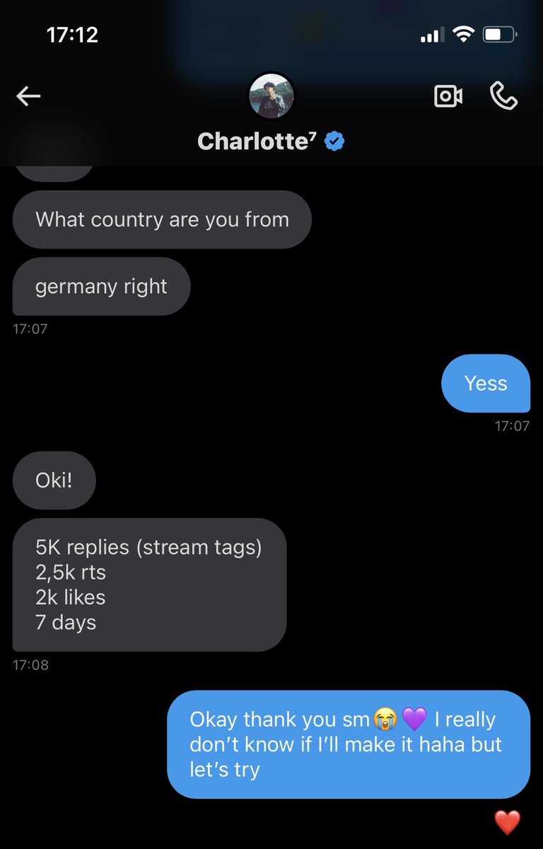 justjennyii's tweet photo. I got a rt deal from @JM__Sparkle 🥹
Please help me to get a BTS Album💜

I have to get:
📍5k replies 
📍2,5 rts (qrt also counts)
📍2k likes
in 7 days 💜 https://t.co/IKYCZMy5s1