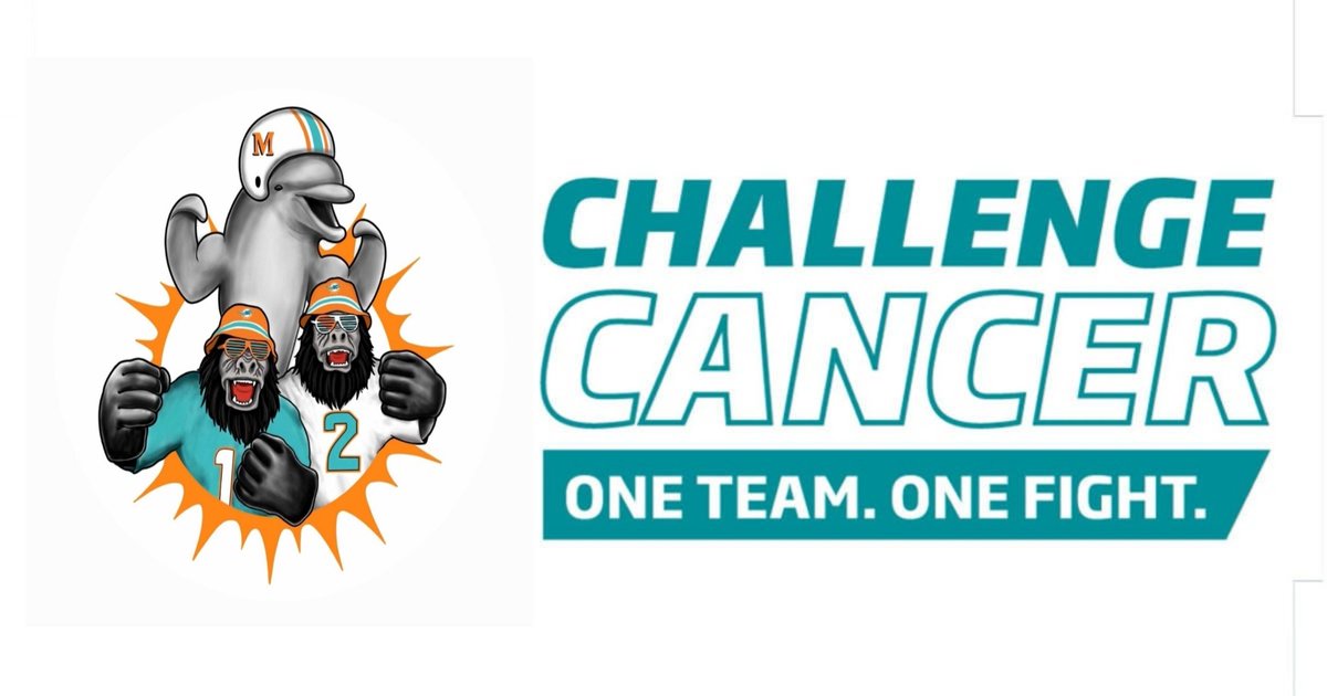 I WANT TO ANNOUNCE NEXT YEAR I WILL BE JOING THE MIAMI DOLPHINS DCC IN THE CANCER CHALLENGE I WILL MOST LIKELY BE DOING THE 5K  I AM DOING IT FOR MY MOTHER WHO DIED OF CANCER AND YES I AM TOTALLY DOING THE 5K IN MY GORILLA SUIT 🦍♥️🐬
TEAM ONE FIGHT <a href="/MiamiDolphins/">Miami Dolphins</a> <a href="/TackleCancer/">Dolphins Cancer Challenge</a>