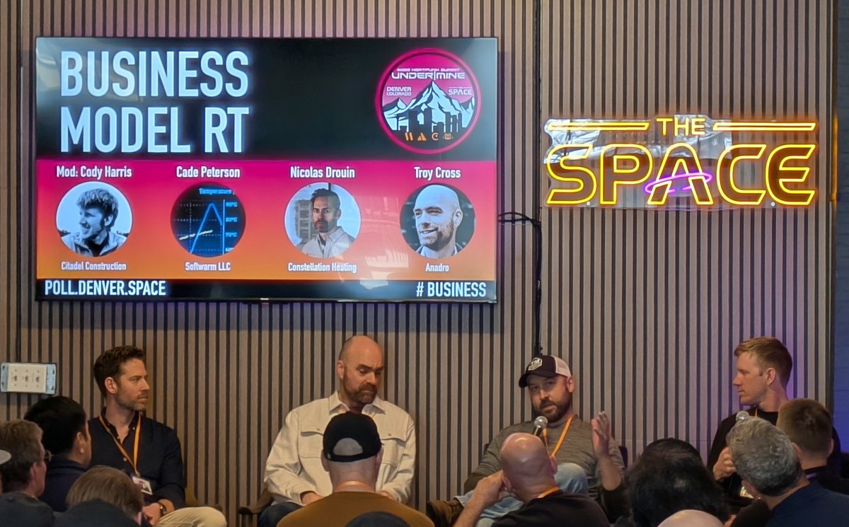 Can’t believe the Undermine event is over already. Great minds coordinated towards a common goal creates an unstoppable movement. Thank you <a href="/tylerkstevens/">Tyler Stevens ⚡️🔥</a> <a href="/SpaceDenver/">The Space</a> and everyone involved in this flawless first edition. 

I am grateful they gave me the opportunity to talk about