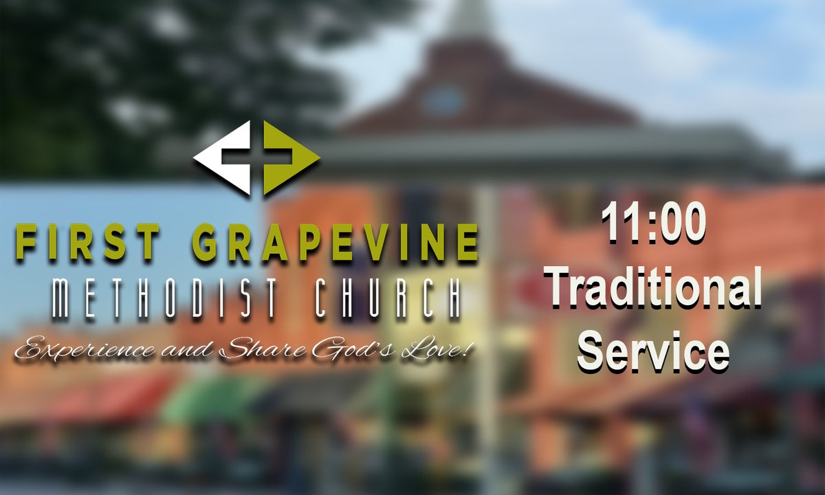 If you are looking for First Grapevine Traditional Service at 11:00am (LIVE) please go to our YouTube Page and watch it there. 
youtube.com/@Firstgrapevine