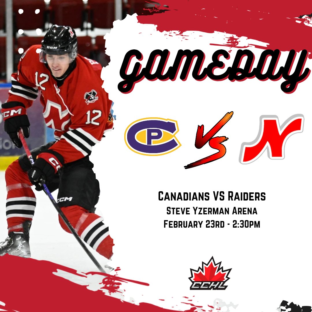 🔥 GAMEDAY 🔥

Keep the train rolling.

📍Yzerman Arena
⏰️ 2:30pm
📺 <a href="/FloHockey/">FloHockey</a>
📻 <a href="/CKDJ1079/">CKDJ 107.9</a>
#RaiderPride