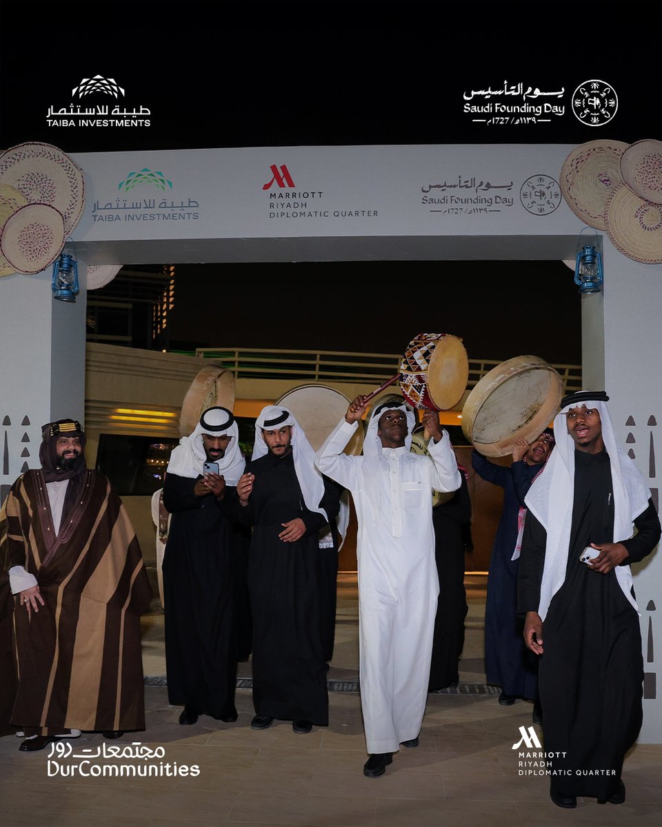 DarraqSa's tweet photo. As we relive the spirit of our Founding Day celebration at the Marriott Diplomatic Quarter, we feel immense pride and gratitude for this exceptional event, which included cultural performances, heritage market, and interactive activities. https://t.co/D98QFrpZi1