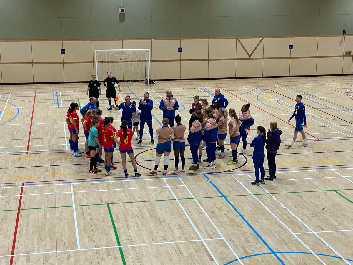An amazing day for our Sala girls with England's womens deaf futsal team. Best wishes for your World Cup preparations #Futsal