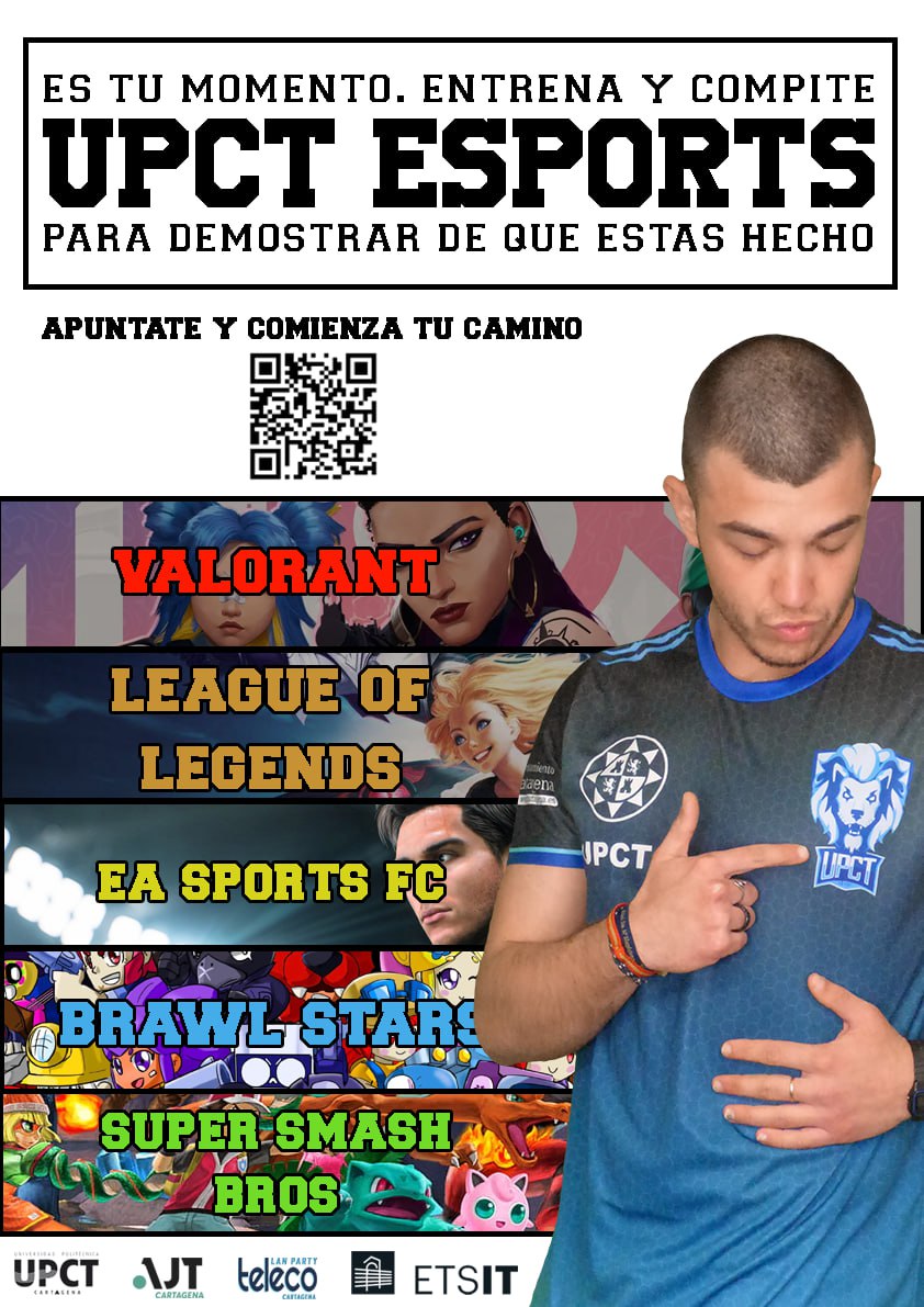 ¡Esta semana que entra son ya los try outs de todas las disciplinas anunciadas!

Lunes 24: VALORANT
Martes 25: League of Legends
Miércoles 26: Brawl Stars
Jueves 27: EA Sports FC
Viernes 28: Super Smash Bros

¡No los dejéis pasar!

🔗 linktr.ee/FormulariosUPC…