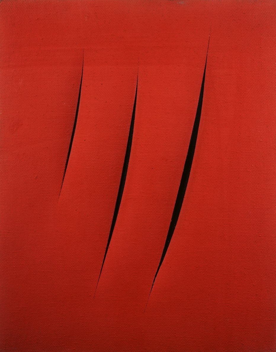 Ho delle piccole feritoie dalle quali posso guardare il palcoscenico del mondo e, venendo qui, quel mondo l'ho quasi dimenticato.
#JohnKeats, Lettere

#LucioFontana (1959)