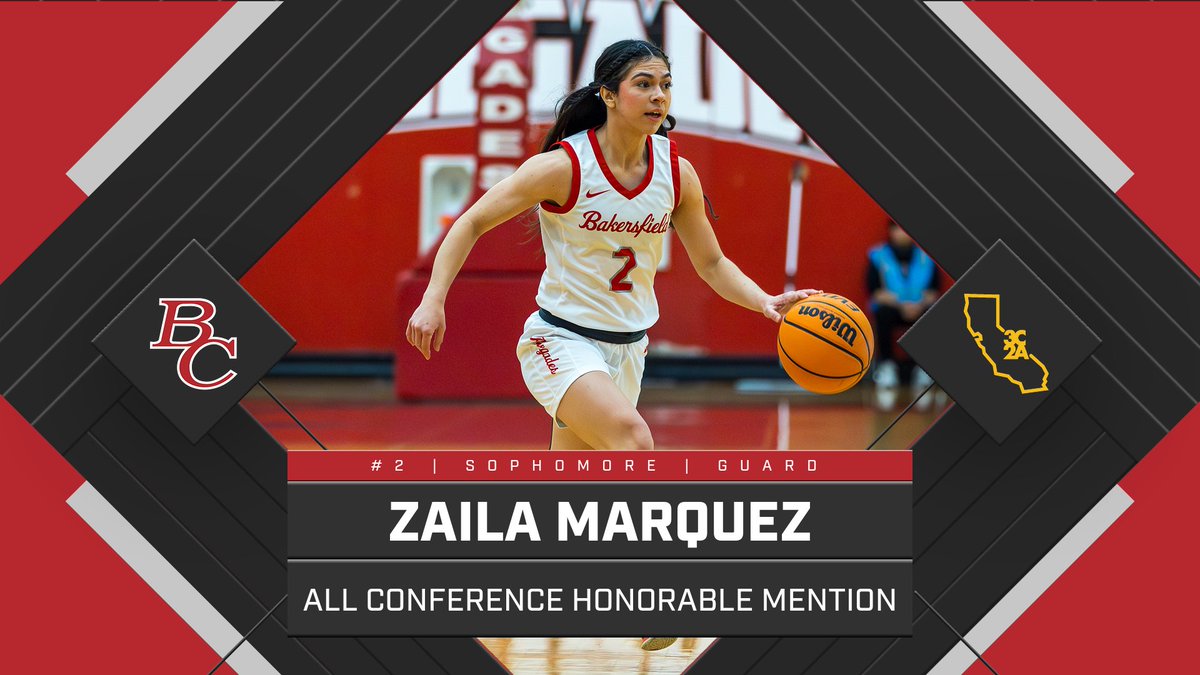 Congratulations to our very own Zaila Marquez on earning All-Conference Honorable Mention!

🔴 10.5PPG
⚪️ 4.2RPG
🔴 3APG