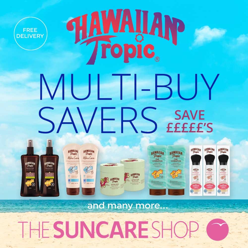 TheSuncareShop's tweet photo. 😎 Save £££££'s with these amazing Hawaiian Tropic Multi-buy savers

Hawaiian Tropic has been a trusted brand for generations. All of our SPF products are PeTA accredited – Cruelty Free &amp; Vegan. 

https://t.co/BJBY7b2JyU

#hawaiiantropic #skin #sunscreen #travel #vegan https://t.co/YEEEA0dqt9