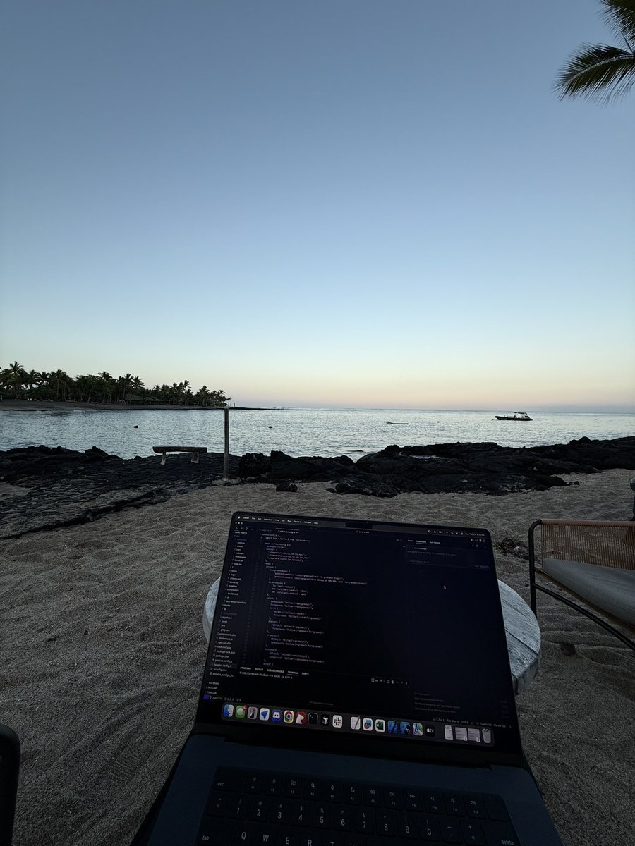 Sunrise vibe coding on my birthday. Whatever floats your boat am I right?