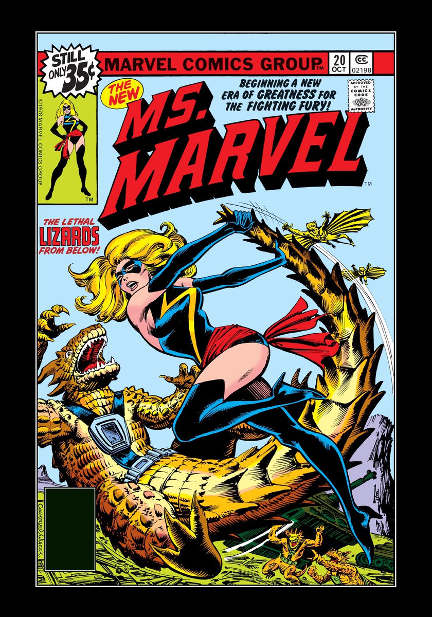 JohnMaring2's tweet photo. @thealexrossart Issue #️⃣20 October 1978 #AllNewMsMarvel #CaptainMarvel #NewCostume 🖤⚡️🖤 #SuitUp #Fresh #LOOKINGRRRRREAT‼️ #FYI #MarvelComicsGroup #BackInTheDay #LethalLizardsFromBelow https://t.co/GYlu5bA85j