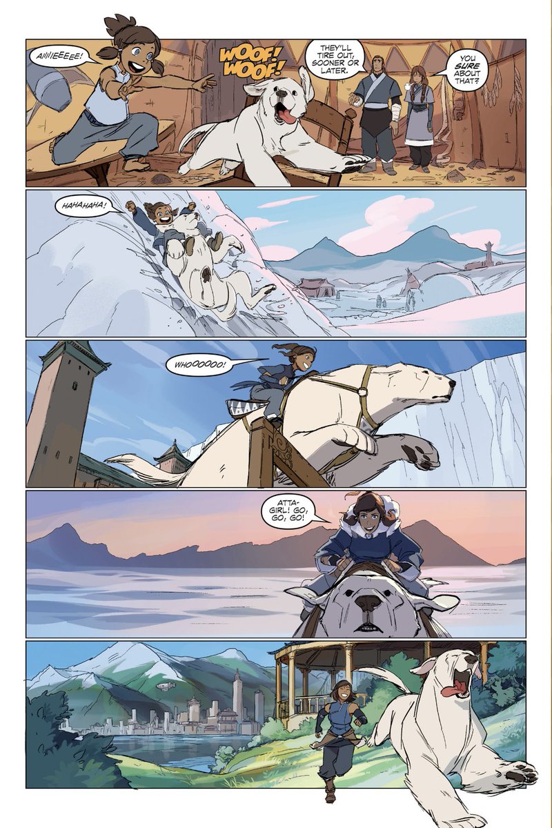 Baby Korra and Naga timeline cleanser