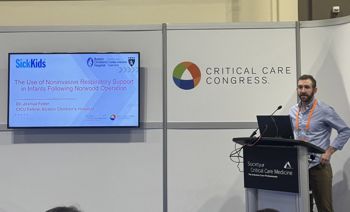 Conall Francoeur (@con_all) on Twitter photo Stellar talk from <a href="/McGillPCCM/">McGillPCCM</a> / <a href="/SickKidsCCM/">SickKids Critical Care Medicine</a> alum and current #PedsCICU fellow <a href="/BostonChildrens/">Boston Children's</a> <a href="/jfedz12/">Josh Feder, MD</a> on the use of non-invasive ventilation in infants post-Norwood #PedsICU #SCCM #SCCM2025 Stellar talk from <a href="/McGillPCCM/">McGillPCCM</a> / <a href="/SickKidsCCM/">SickKids Critical Care Medicine</a> alum and current #PedsCICU fellow <a href="/BostonChildrens/">Boston Children's</a> <a href="/jfedz12/">Josh Feder, MD</a> on the use of non-invasive ventilation in infants post-Norwood #PedsICU #SCCM #SCCM2025