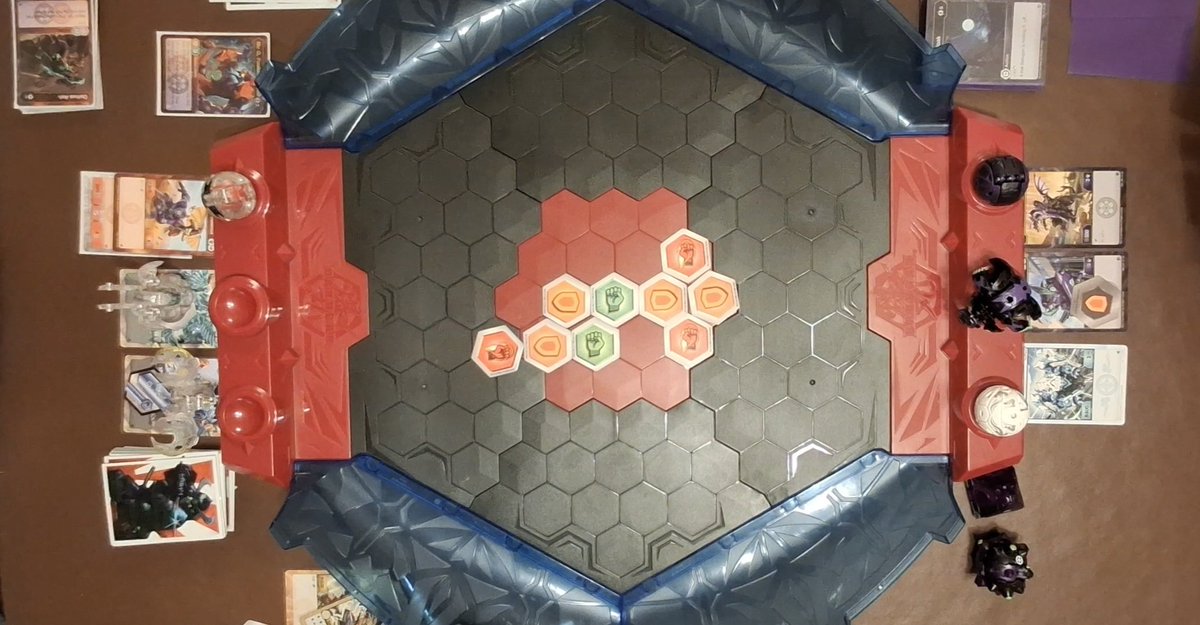 2manMeta's tweet photo. More bakugan tcg with swifty. Running my pryrus darkus rapid fire deck and seeing if the big fancy arena is any good. It's not great but I want to give them all a go. 

#bakuganarena #bakugangeneration2 #bakugan #gen2 #battleplanet #bakuganpro #bakugantcg #tcg #ccg #tradingcards https://t.co/08VjXBtNBy