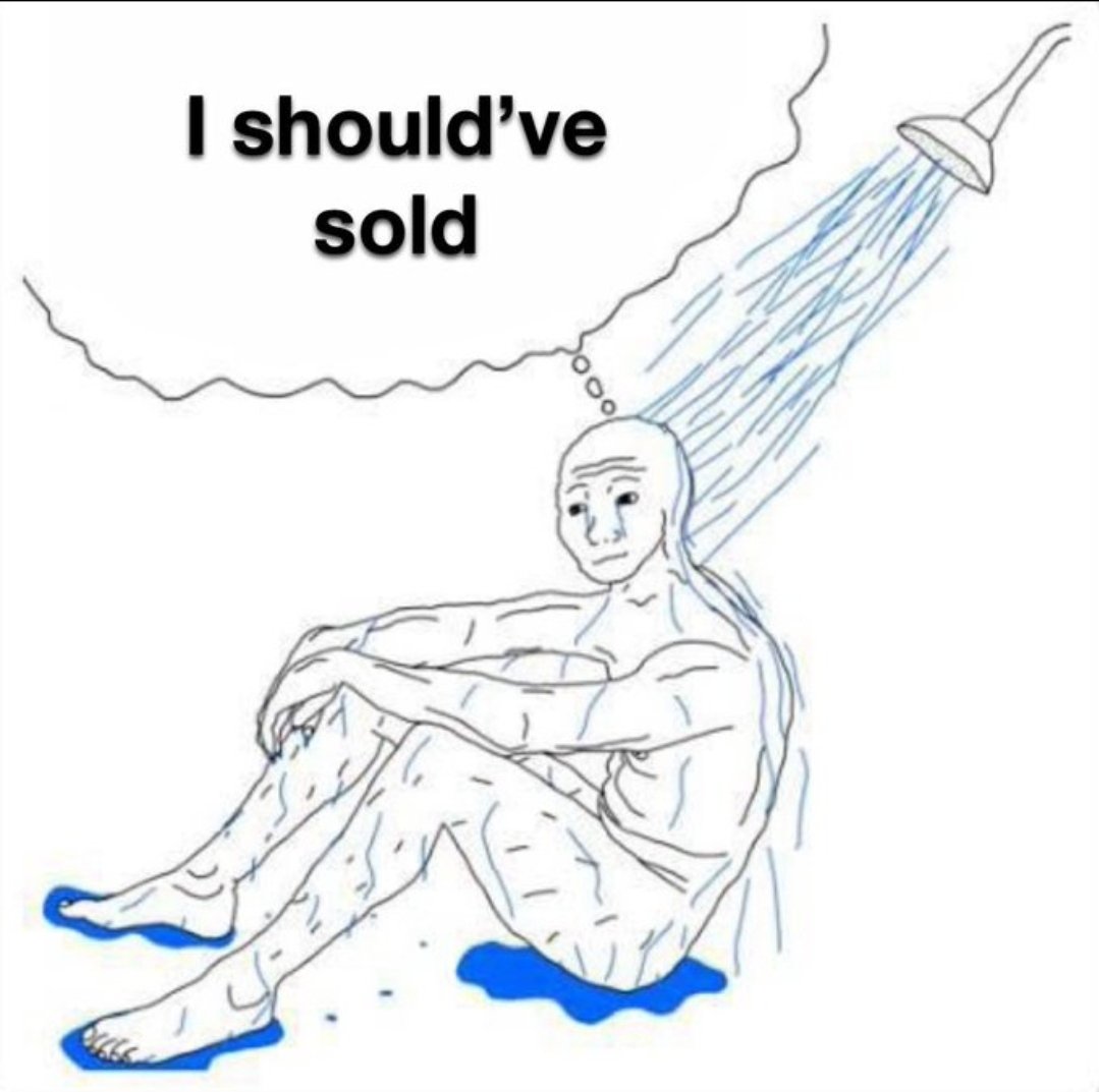 How the shower hits after 17 hours of trading and red PnL