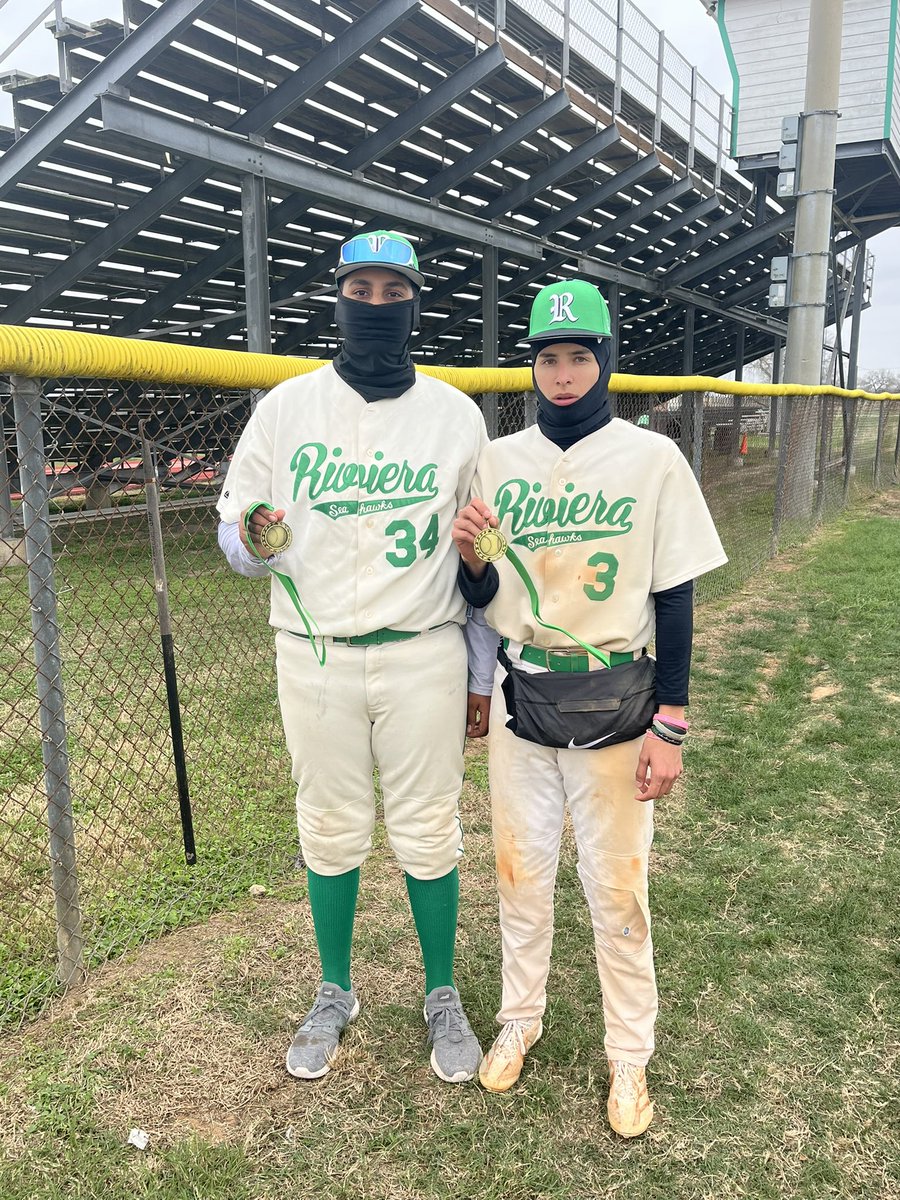 All Tournament Team for The Riviera Seahawks. 
Sef Gutierrez and Jose “Squatch” Guevara. 
Boys played well this week going 4-1. 
#BoysofBaffin