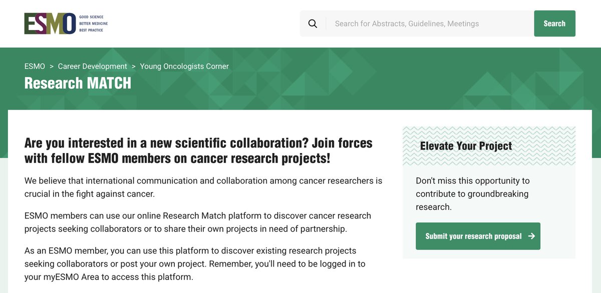 Matteo Lambertini, MD PhD (@matteolambe) on Twitter photo Finally the #ResearchMatch platform is online...being a priority during my 2-year mandate as #ESMOYOC chair, it is really special to see it live now...thanks a lot <a href="/StarzerAngelika/">Angelika Starzer</a>, all super #YOC team, <a href="/franclongo/">francescalongo</a> & <a href="/myESMO/">ESMO - Eur. Oncology</a>
Take advantage of this opportunity!
<a href="/OncoAlert/">OncoAlert</a> <a href="/Rodrosb/">Rodrigo Sánchez-Bayona</a> Finally the #ResearchMatch platform is online...being a priority during my 2-year mandate as #ESMOYOC chair, it is really special to see it live now...thanks a lot <a href="/StarzerAngelika/">Angelika Starzer</a>, all super #YOC team, <a href="/franclongo/">francescalongo</a> & <a href="/myESMO/">ESMO - Eur. Oncology</a>
Take advantage of this opportunity!
<a href="/OncoAlert/">OncoAlert</a> <a href="/Rodrosb/">Rodrigo Sánchez-Bayona</a>