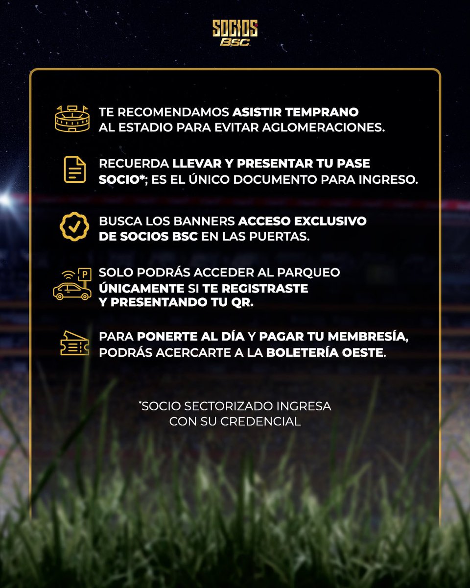 sociosbsc's tweet photo. ¡Nos vemos en casa! 🏟️💛

Sigue esta recomendaciones ⤵️

Recuerda: ¡Siempre es mejor ser socio! ➡️ https://t.co/oEfmMLjv8y

#BSCvsMSC 
#BarcelonaSomosTodos https://t.co/Ze3d9ek6rz