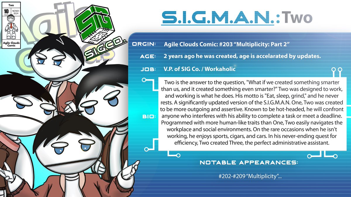 agilecloudcons's tweet photo. Meet the Cast #10 -S.I.G.M.A.N. : Two
Two is the answer to the question, "What if we created something smarter than us, and it created something even smarter?”…
https://t.co/2yGlA3XJ0v
#Salesforce #Trailblazers #AwesomeAdmin #SalesforceDevs #SalesforceOhana https://t.co/U89xjYi6ZE