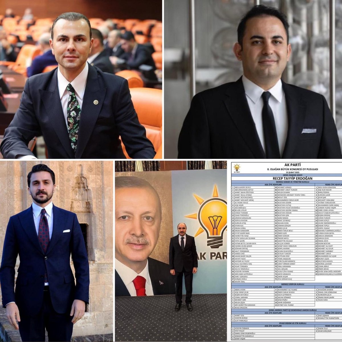 AK Parti Genel Merkez MKYK ve MDK’da isimleri açıklanan kıymetli hemşerimiz <a href="/zahir_soganda/">Av. Arb. Zahir SOĞANDA</a> 
<a href="/Seyithanizsiz/">Seyithan İzsiz</a> <a href="/omerarvas/">Ömer Arvas</a> ve <a href="/haruncelik1985/">Harun Çelik</a>’i tebrik ediyorumYeni MKYK listemiz memleketimize ve ülkemize hayırlı olsun.