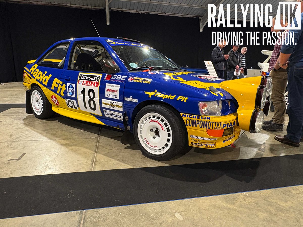 RallyingUK's tweet image. EVANS: At Race Retro 2025, Gwyndaf Evans and Howard Davies' 1995 Ford Motorsport, Ford Escort RS 2000 MKV [M95 XAR]. 

They finished in P7 overall in this car on Network Q RAC Rally 1995.

🇬🇧 @gwyndaf_evans | @Topnav100 | @FordPerformance | @OfficialWRC | @ourmotorsportuk |…