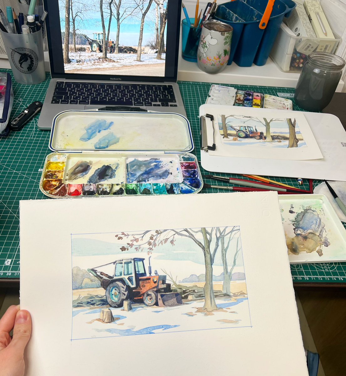 Дивіться який я зустріла трактор поки каталась навколо Броварів