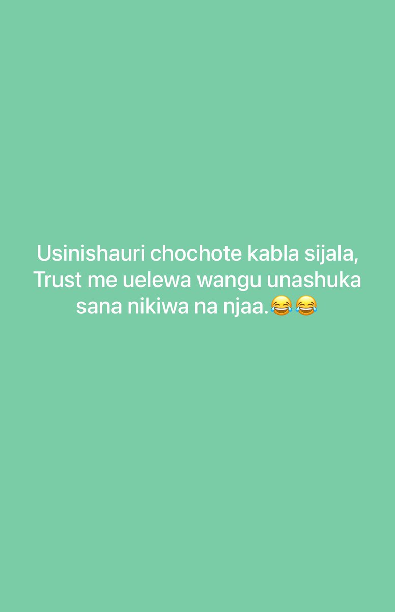 Sielewi chochote nikiwa na njaa😂😂