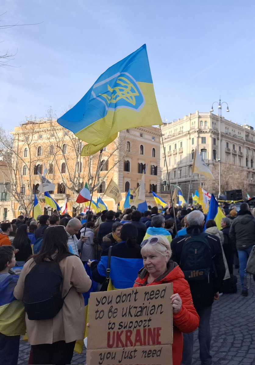 Today in Rome 🇺🇦 #StandWithUkraine 
#SlavaUkraini
