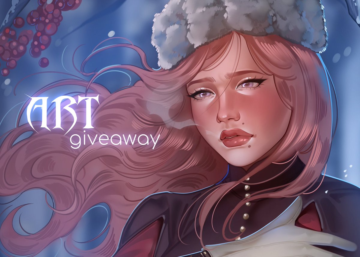 ART GIVEAWAY ❄️    
 
∘ follow      
∘ like and RT      
∘ tag your friend(s) (optional)             

Extra winner on 300 rts         
Winner gets a free half body illustration!             

Results: March 23rd, 2025    
#artgiveaway #artraffle