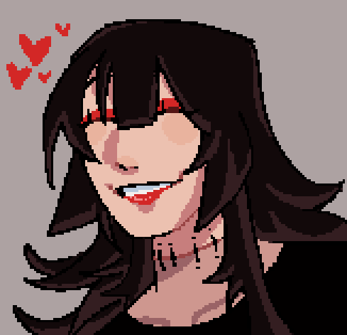 Teste de pixel art com um oc novo