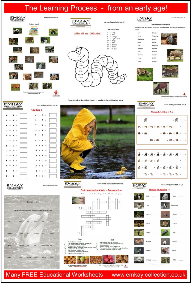 Please check out a marvellous English Learning Website - The Learning Process - from a very early age - with many FREE Educational Worksheets ---> emkaycollection.co.uk/index.php?rout… - #emkaycollection #emkayFREEworksheets #EmkayGlobal #emkayinspiration #emkayintrigue #EmkayFUN - 👍 😃 💚 -