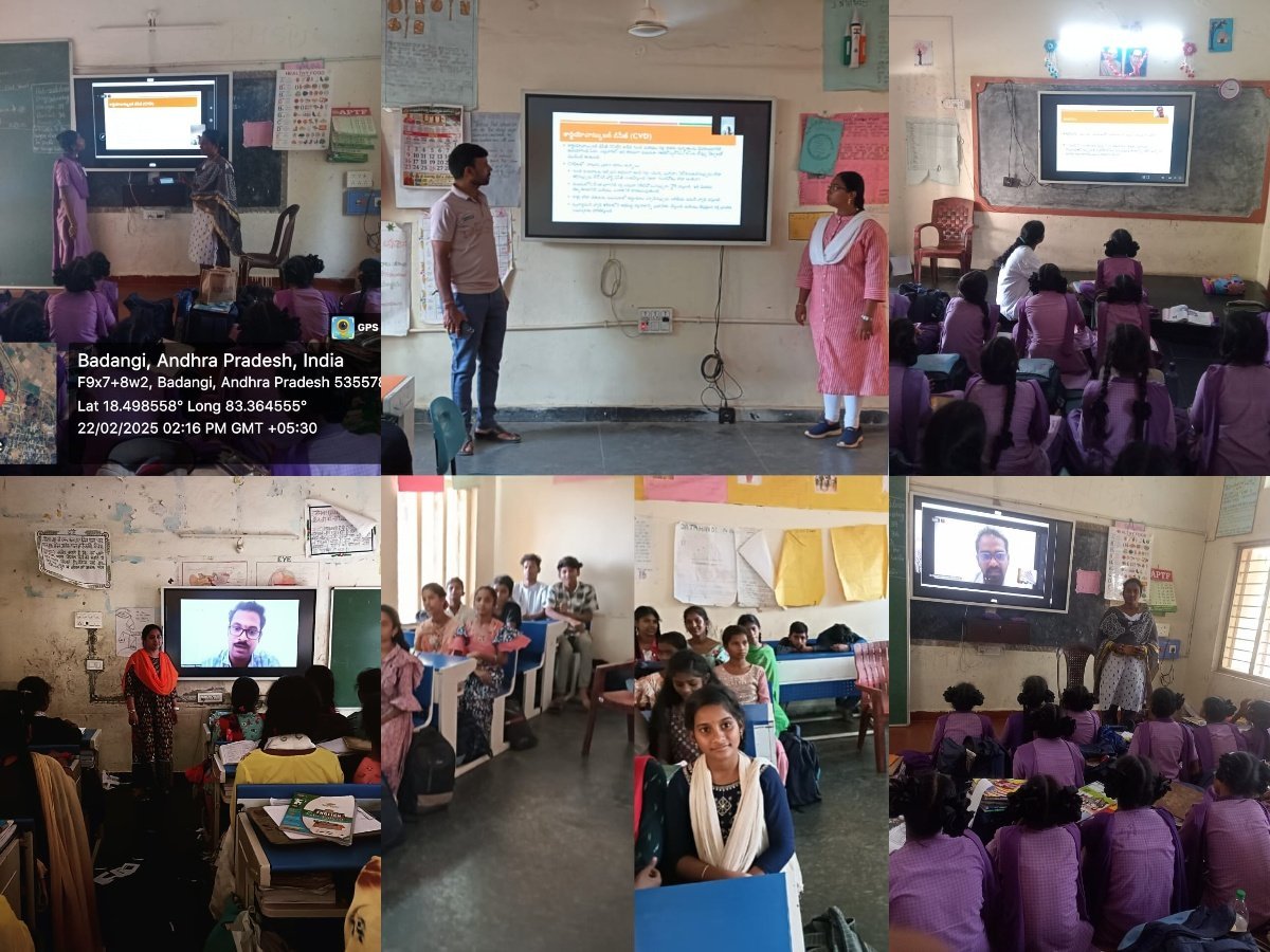 mangalAiimsAP's tweet photo. Statewide online awareness session on adolescent NCD prevention under Kishori Vikasam program was conducted by State Adolescent Health Resource Centre, CFM, AIIMS Mangalagiri &amp; Women's &amp; Child Development Dept, AP on 22.02.25.

@MinistryWCD 
#RKSK
@UNICEFIndia 
@WHO https://t.co/B2CTw65SoC
