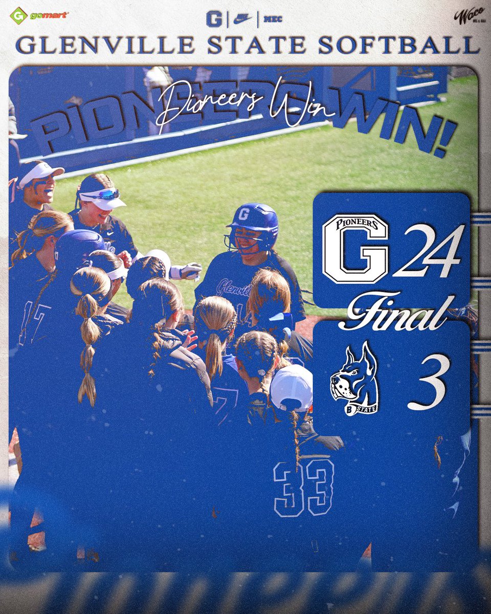 𝐏𝐈𝐎𝐍𝐄𝐄𝐑𝐒 𝐖𝐈𝐍!

2️⃣4️⃣ runs
4️⃣ home runs
2️⃣ grand slams

Pretty fun first game 🎉

#GoPioneers