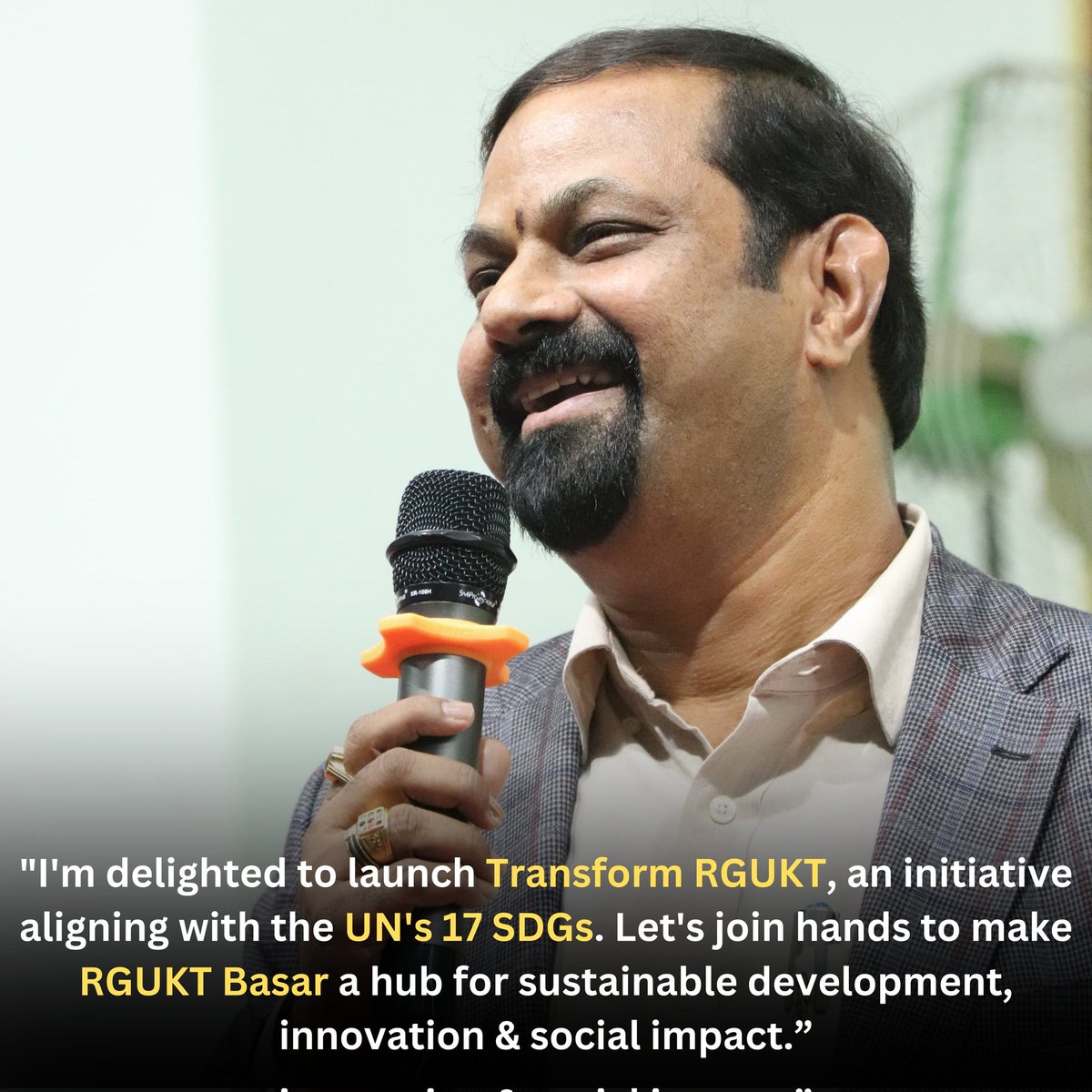 RGUKT_Basara's tweet photo. Transform RGUKT -SDG Ignite, The Inaugural event for the successful implementation of 17 SDGs in the campus was hosted by team Transform RGUKT under the guidance and support of Hon'ble VC garu,OSD garu and AO garu
#transformrgukt #RGUKTforSDGs #iiitbasar #UNSDG #SustainableFuture https://t.co/tFnDmeTJmr