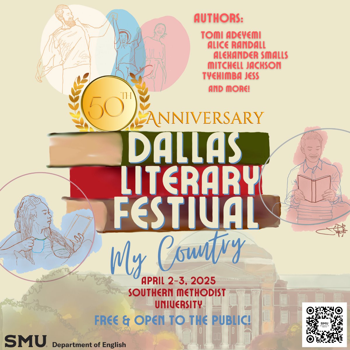 DallasLiterary's tweet photo. The Dallas Literary Festival celebrates our 50th anniversary this year and will feature a mix of established authors and emerging writers. 

https://t.co/jY3H020dWh https://t.co/5u6tpH4HNr