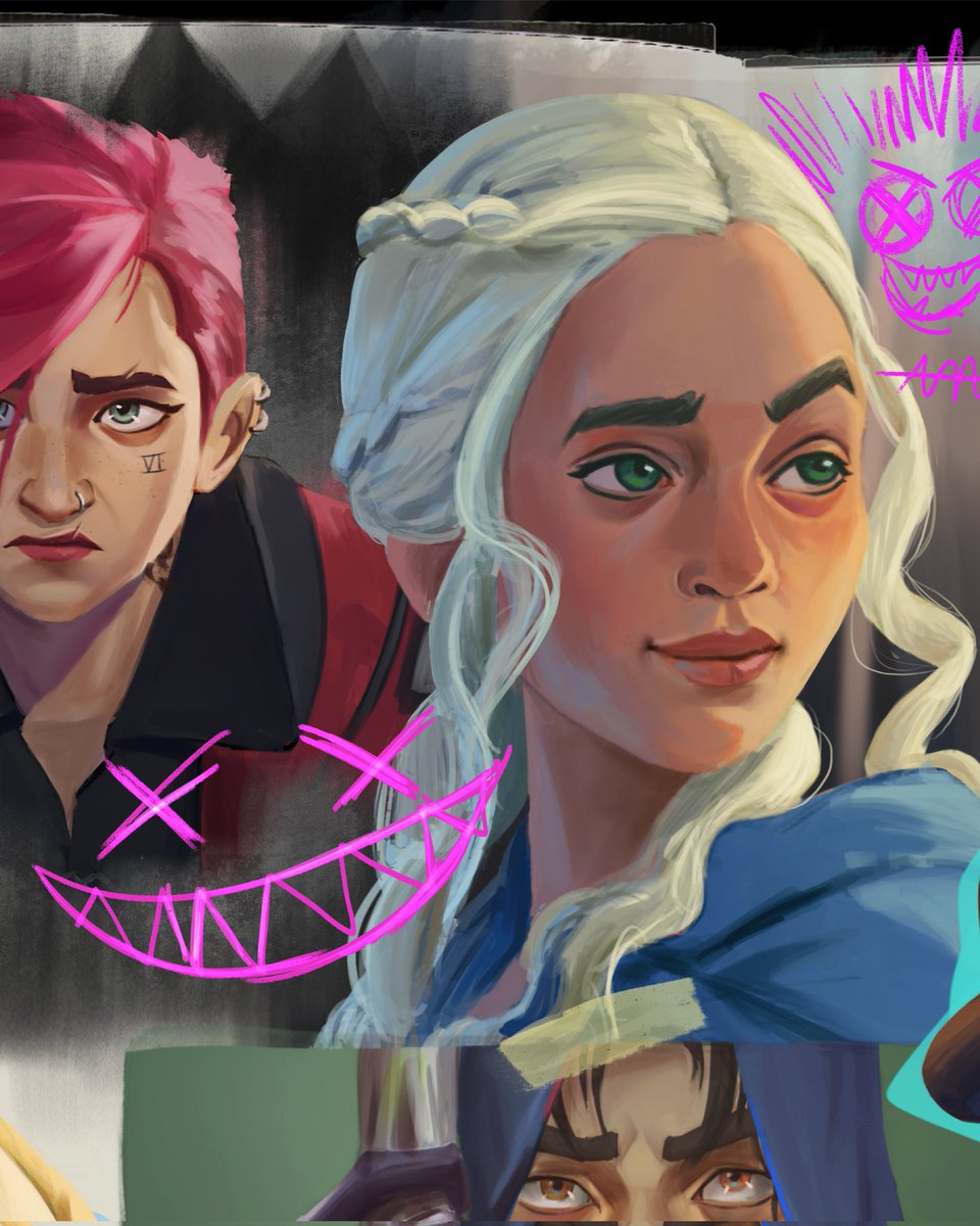 daniigri1's tweet photo. Sketchbook /ep1
The timelapse is in my IG account https://t.co/Fg83LieEE6 
.
.
#humanart #art #illustration #characterdesign #digitalpainting #arcane #arcanefanart https://t.co/Ur8bMczKwY