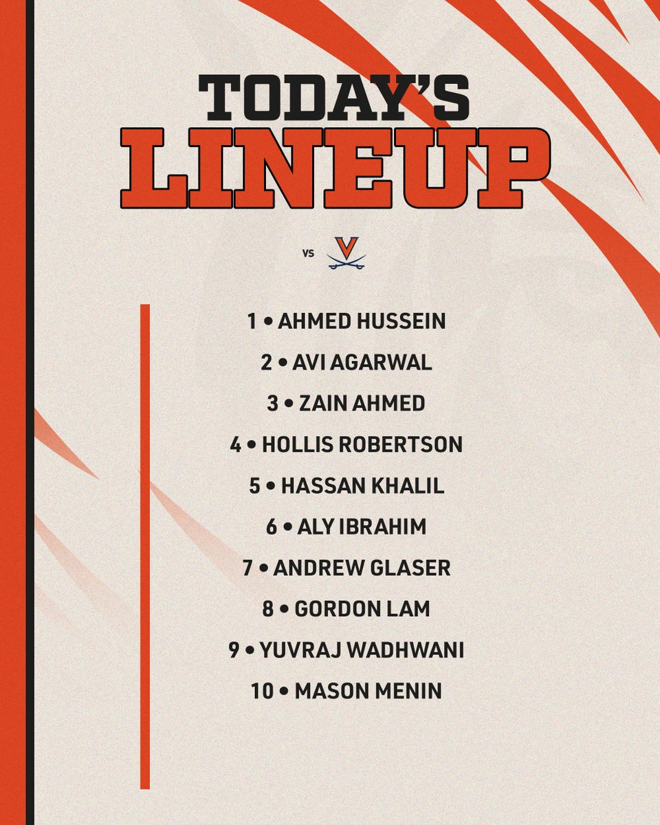 Our lineup for today's regular-season finale vs. Virginia!

📊: tinyurl.com/29sducgg