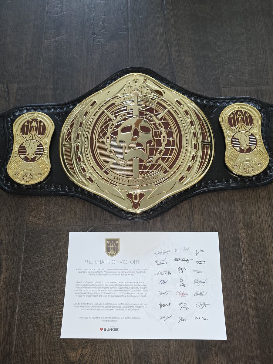 Ham100000000's tweet image. Belt is in, good work team. Another one in the books. Thank you @Bungie.