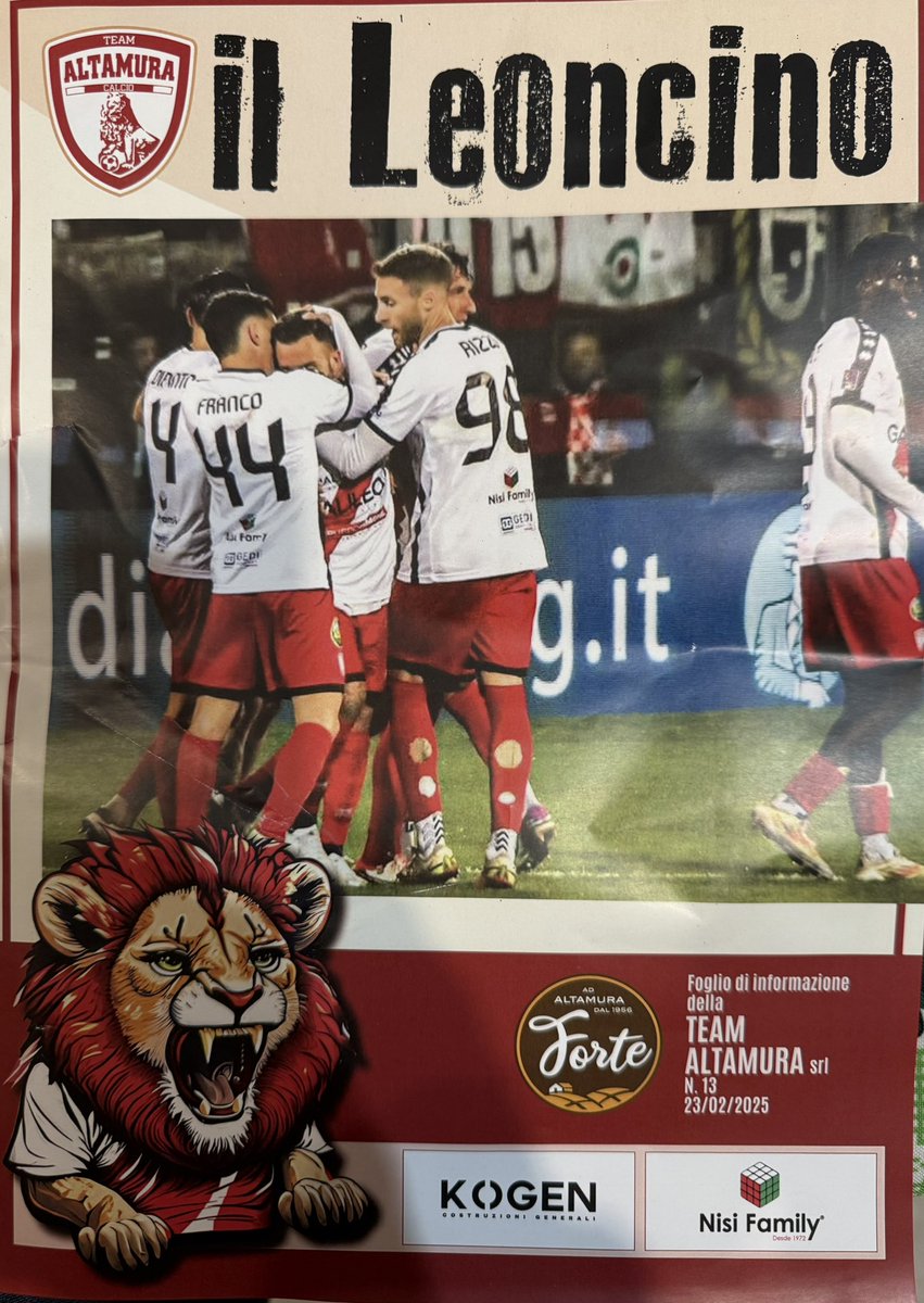 Stadio Tonino D’angelo, Serie C .. Altamura vs Catania 

#football #italia #motivation #win #nevergiveup #footballcoach #allenatore #footballgames #coachlife #bebrave #bedifferent #lovefootball #soccer #coaching #bepositive #win #bespescial #serieC #calcio #BetterMustCome