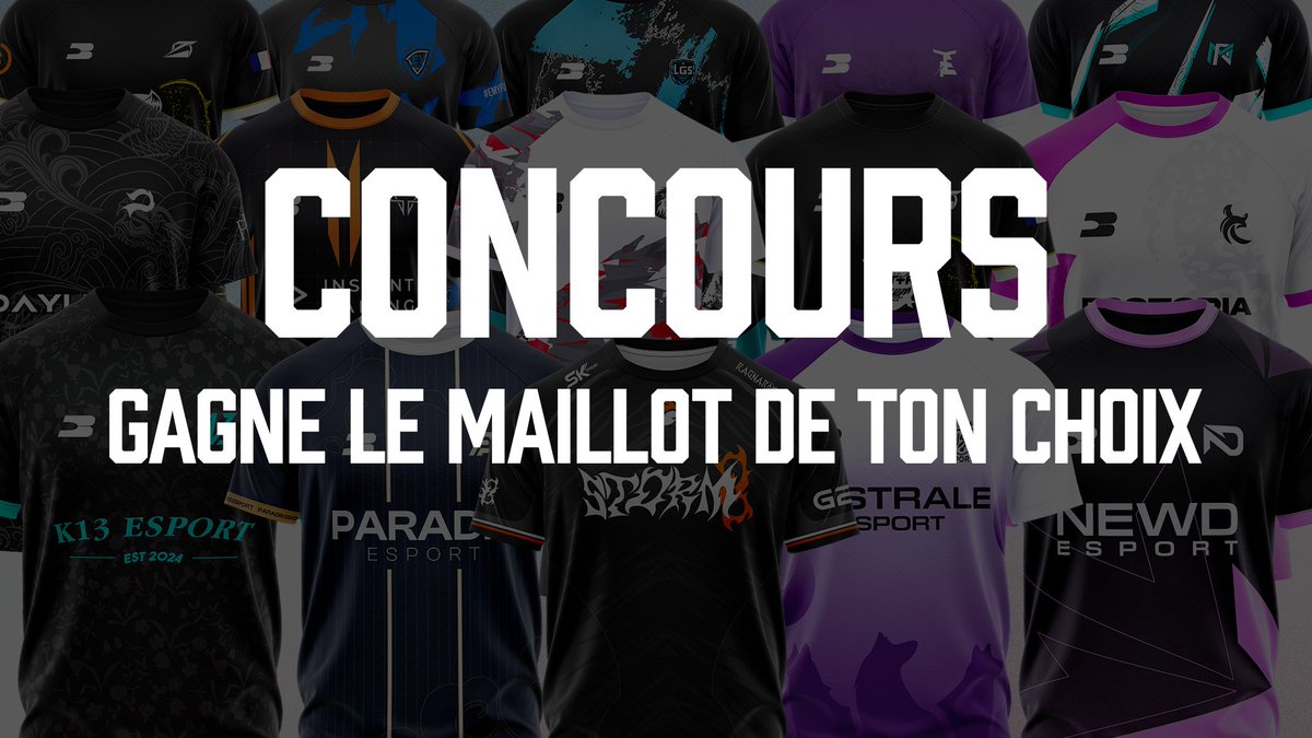 🎁 | Concours

On fait gagner DEUX MAILLOTS de ton choix parmi ceux présents sur notre site internet. 🔥

Pour participer :

1️⃣ Follow <a href="/BreakDayTM/">BreakDay</a>
2️⃣ Like + RT ce tweet 
3️⃣ Mentionne 2 amis en commentaire 

DEUX GAGNANTS seront tirés au sort le 14/03/2025 🍀