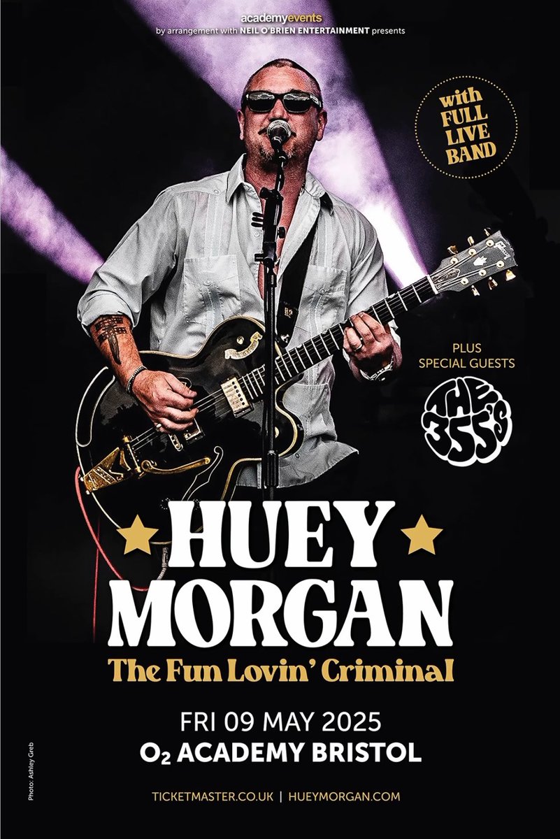 Can’t wait for this!

ticketmaster.co.uk/huey-morgan-th…