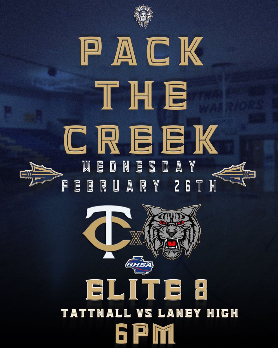 The Warriors will play Laney High School this Wednesday at 6:00❗️#PacktheCreek