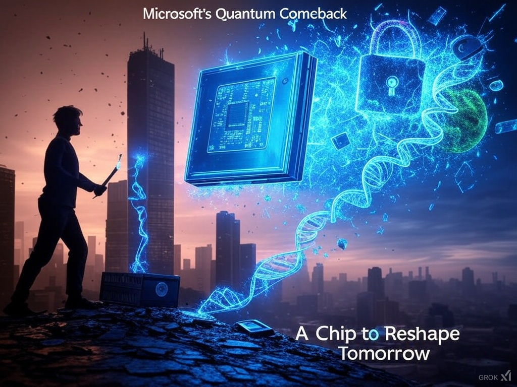 Media3_Network's tweet image. @Microsoft’s back with a quantum bang! 
The Majorana 1 chip could reshape medicine, security, and more. Read how this tech giant aims to reclaim its throne: 
media3.io/microsofts-qua…

#QuantumComputing #TechComeback