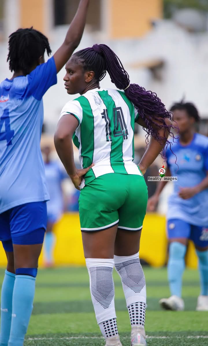 mygtvsports's tweet photo. Meet Blessing Shine Agbomadzi.  

Blessing plays for Hasaacas Ladies in the Women's Premier League.  

She’s a fashion icon and loves to dance. 🔝 https://t.co/PaMlWSpXY6